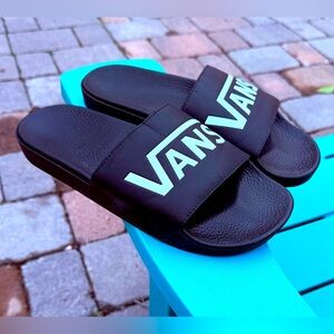 Vans Off The Wall Footwear “La Costa” Slide-On Sandals Black/White Men’s size 10